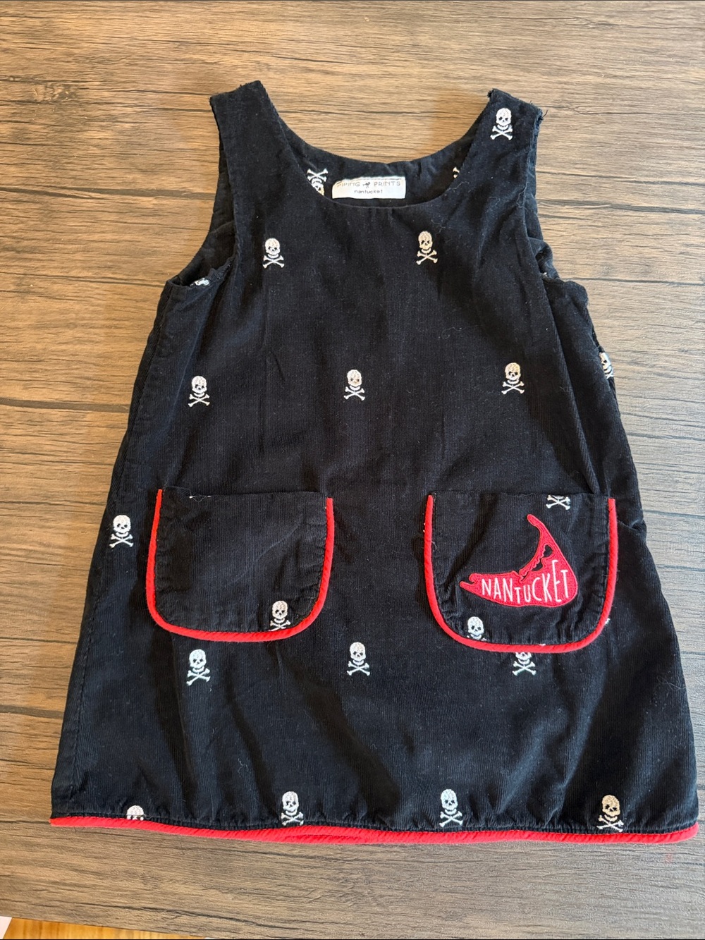 Black corduroy jumper dress